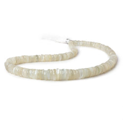 5-10mm White Moonstone faceted rondelle beads 15.5 inch 170 pieces (ONLINE ORDER ONLY)