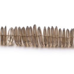 5-11.5mm Smoky Quartz German Cut Plain Rondelles 16 inch 230 Beads (ONLINE ORDER ONLY)