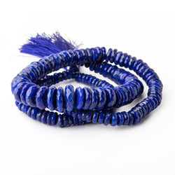5-11mm Lapis Lazuli Faceted heshi beads 19 inch 158 pieces (ONLINE ORDER ONLY)