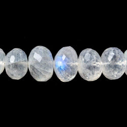 5-11mm Rainbow Moonstone Faceted Rondelle Beads 16 inch 76 pcs (ONLINE ORDER ONLY)