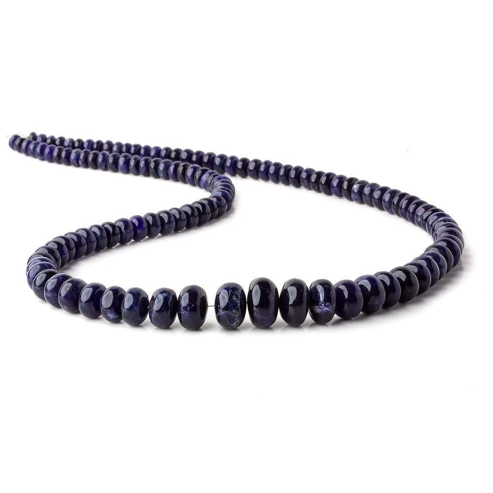 5-11mm Sodalite plain rondelle beads 19.5 inch 114 pieces A (ONLINE ORDER ONLY)
