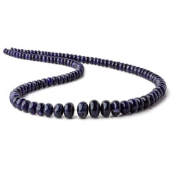 5-11mm Sodalite plain rondelle beads 19.5 inch 114 pieces A (ONLINE ORDER ONLY)