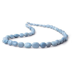 5-12mm Owyhee Denim Blue Opal Plain Oval Beads 16 inch 42 pieces (ONLINE ORDER ONLY)