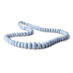 5-13mm Owyhee Denim Blue Opal Plain Rondelle Beads 18 inch 88 pieces (ONLINE ORDER ONLY)
