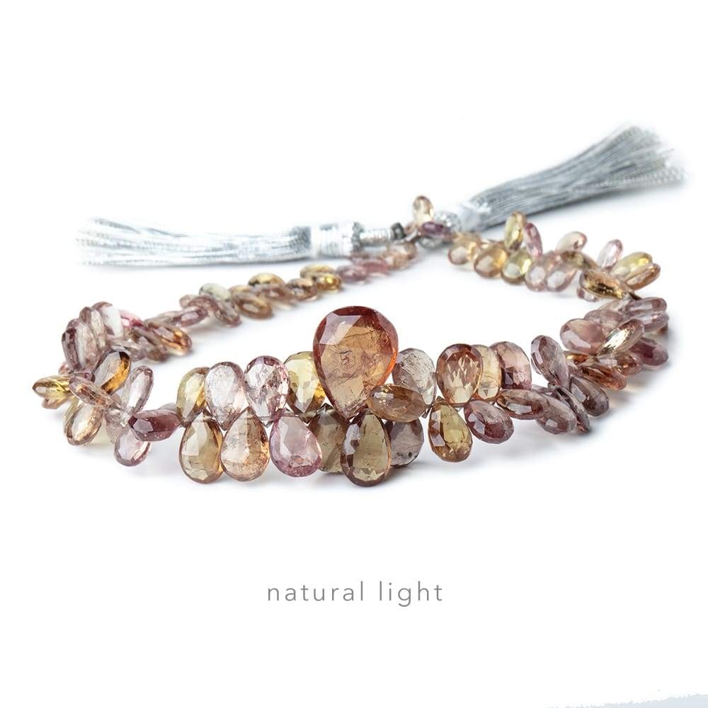 5-14mm Color Change Garnet Faceted Pear Beads 9 inch 104 pieces AAA (ONLINE ORDER ONLY)