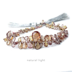 5-14mm Color Change Garnet Faceted Pear Beads 9 inch 104 pieces AAA (ONLINE ORDER ONLY)