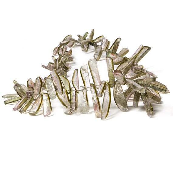 5-27mm Watermelon Tourmaline Beads Top Drilled Slices, AAA Grade 125 pcs (ONLINE ORDER ONLY)