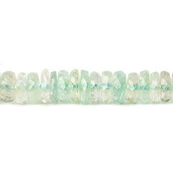 5-5.5mm Aquamarine faceted heshi Beads 15 inch 198 pieces (ONLINE ORDER ONLY)