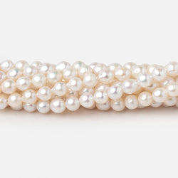 5-5.5mm Creamy White Petite Baroque Freshwater Pearls 15 inch 70 Beads (ONLINE ORDER ONLY)