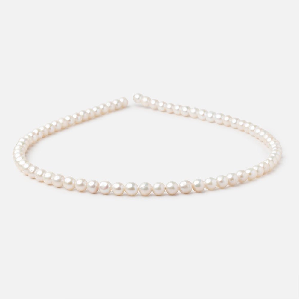 5-5.5mm Creamy White Petite Baroque Freshwater Pearls 15 inch 70 Beads (ONLINE ORDER ONLY)