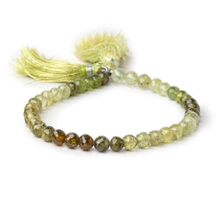 5-5.5mm Grossular Garnet Faceted Round Beads 8 inch 40 pieces (ONLINE ORDER ONLY)