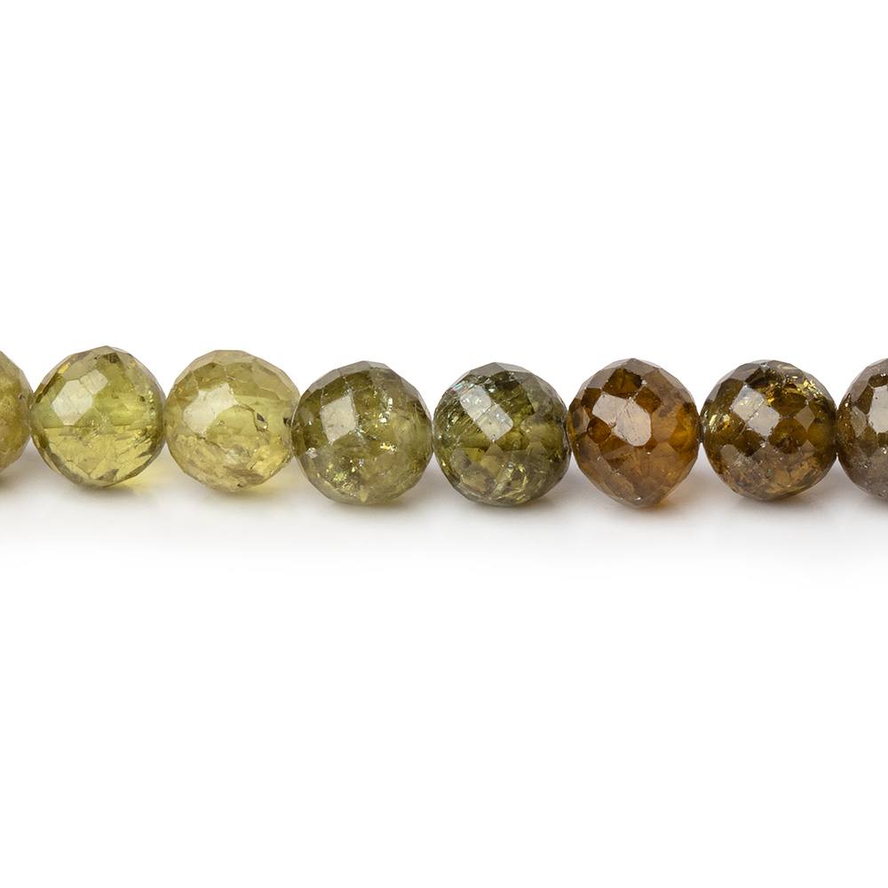 5-5.5mm Grossular Garnet Faceted Round Beads 8 inch 40 pieces (ONLINE ORDER ONLY)