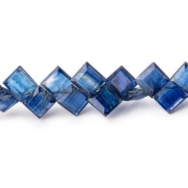 5-5.5mm Kyanite Bevel Cut Square Beads 7.5 inch 53 pieces (ONLINE ORDER ONLY)