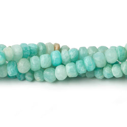 5-5.5mm Matte Amazonite rondelle beads 12 inch 110 pieces (ONLINE ORDER ONLY)