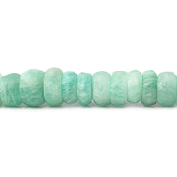 5-5.5mm Matte Amazonite rondelle beads 12 inch 110 pieces (ONLINE ORDER ONLY)