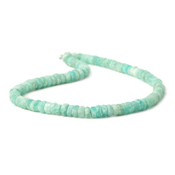 5-5.5mm Matte Amazonite rondelle beads 12 inch 110 pieces (ONLINE ORDER ONLY)
