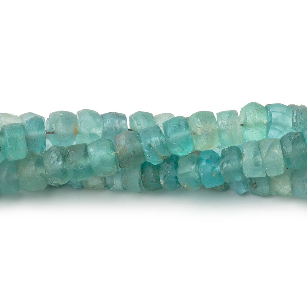 4mm Matte Apatite Faceted Rondelle Beads 13 inch 90 pieces (ONLINE ORDER ONLY)