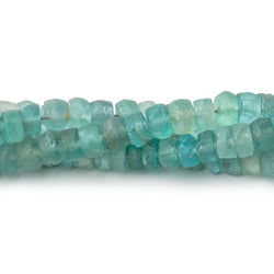 4mm Matte Apatite Faceted Rondelle Beads 13 inch 90 pieces (ONLINE ORDER ONLY)