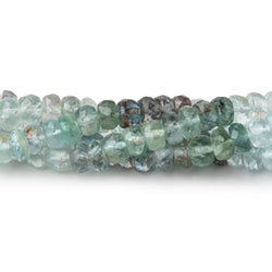 5-5.5mm Multi Moss Aquamarine faceted rondelle beads 16 inch 127 pieces (ONLINE ORDER ONLY)