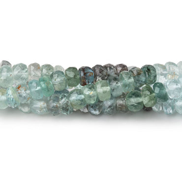 5-5.5mm Multi Moss Aquamarine faceted rondelle beads 16 inch 127 pieces (ONLINE ORDER ONLY)