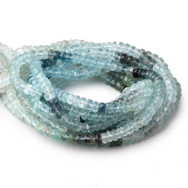 5-5.5mm Multi Moss Aquamarine faceted rondelle beads 16 inch 127 pieces (ONLINE ORDER ONLY)