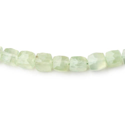 5-5.5mm Prehnite Faceted Cube Beads 8 inch 35 pieces (ONLINE ORDER ONLY)