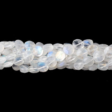 5-5.5mm Rainbow Moonstone Faceted Coin Beads 15.5 inch 68 pieces (ONLINE ORDER ONLY)