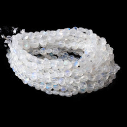 5-5.5mm Rainbow Moonstone Faceted Coin Beads 15.5 inch 68 pieces (ONLINE ORDER ONLY)