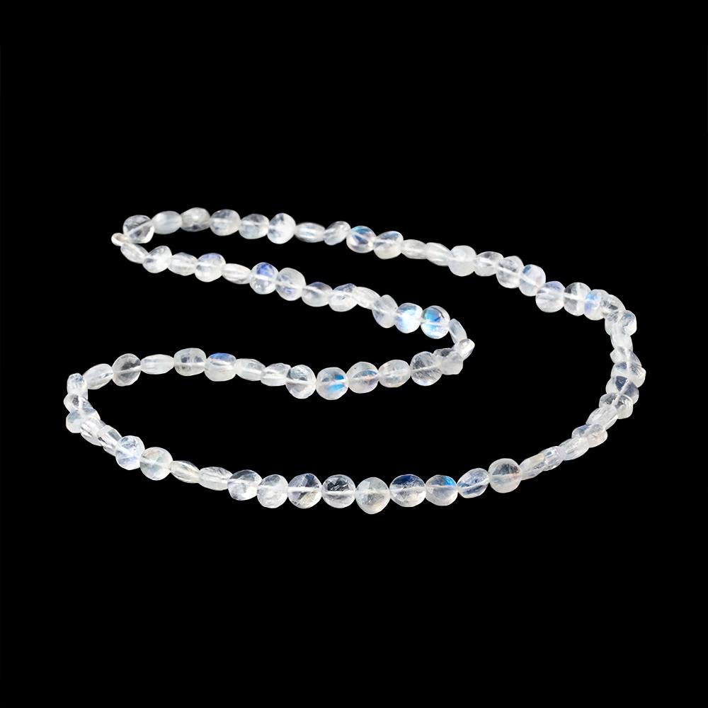 5-5.5mm Rainbow Moonstone Faceted Coin Beads 15.5 inch 68 pieces (ONLINE ORDER ONLY)