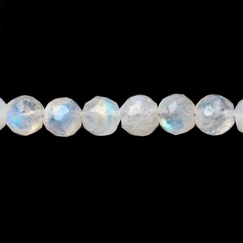 5-5.5mm Rainbow Moonstone Faceted Round Beads 13.5 inch 70 pieces (ONLINE ORDER ONLY)