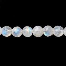 5-5.5mm Rainbow Moonstone Faceted Round Beads 13.5 inch 70 pieces (ONLINE ORDER ONLY)