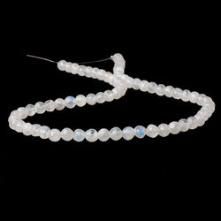 5-5.5mm Rainbow Moonstone Faceted Round Beads 13.5 inch 70 pieces (ONLINE ORDER ONLY)