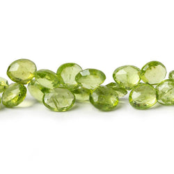 5-6.5mm Peridot Faceted Heart Beads 8 inch 52 pieces (ONLINE ORDER ONLY)