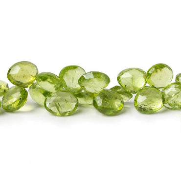 5-6.5mm Peridot Faceted Heart Beads 8 inch 52 pieces (ONLINE ORDER ONLY)