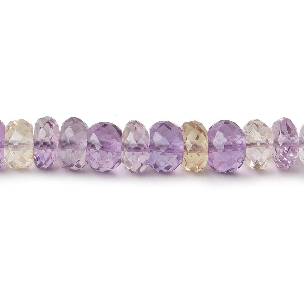 5-6mm Ametrine Faceted Rondelles 16 inch 120 Beads AA (ONLINE ORDER ONLY)