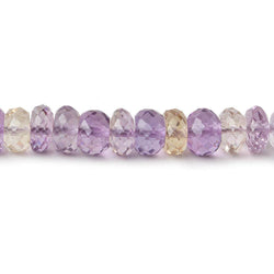 5-6mm Ametrine Faceted Rondelles 16 inch 120 Beads AA (ONLINE ORDER ONLY)