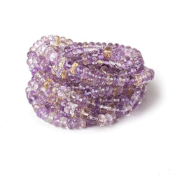 5-6mm Ametrine Faceted Rondelles 16 inch 120 Beads AA (ONLINE ORDER ONLY)