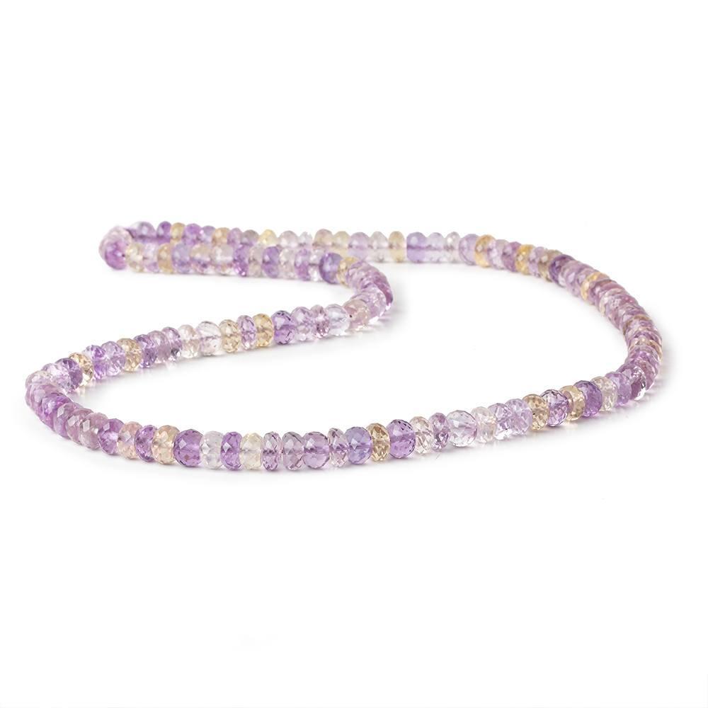 5-6mm Ametrine Faceted Rondelles 16 inch 120 Beads AA (ONLINE ORDER ONLY)