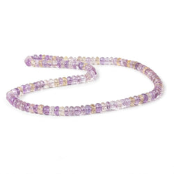 5-6mm Ametrine Faceted Rondelles 16 inch 120 Beads AA (ONLINE ORDER ONLY)