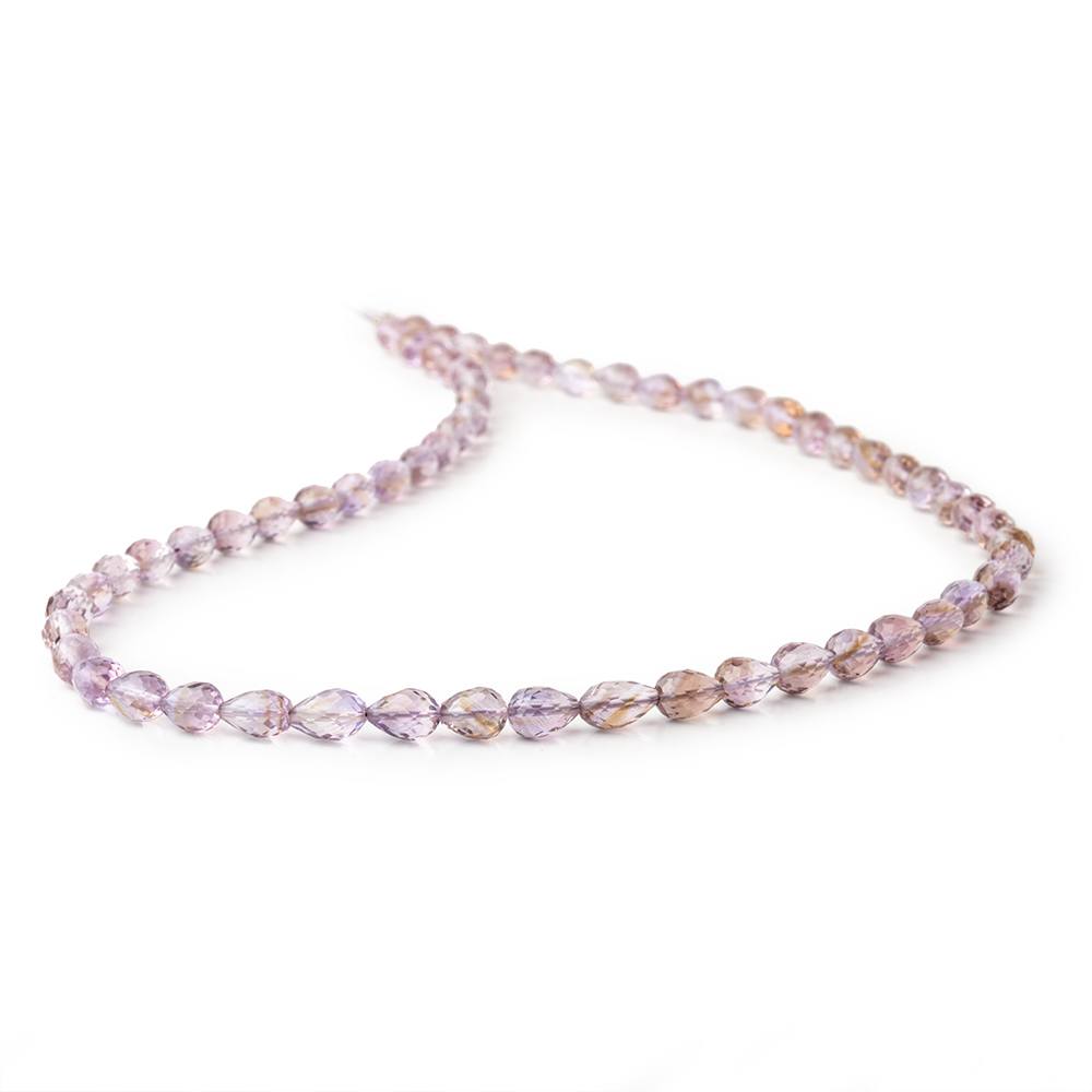 6x9 Amethyst Straight Drilled Faceted Tear Drop Beads 15.5 inch 44 pieces (ONLINE ORDER ONLY)