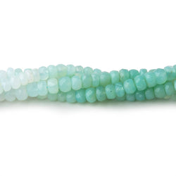 5-6mm Blue Peruvian Opal Faceted Rondelle Beads 16 inch 105 pieces (ONLINE ORDER ONLY)