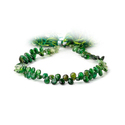 5-6mm Chrome Tourmaline Faceted Pear Beads 8 inch 80 pieces AA (ONLINE ORDER ONLY)