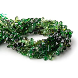 5-6mm Chrome Tourmaline Faceted Pear Beads 8 inch 80 pieces AA (ONLINE ORDER ONLY)