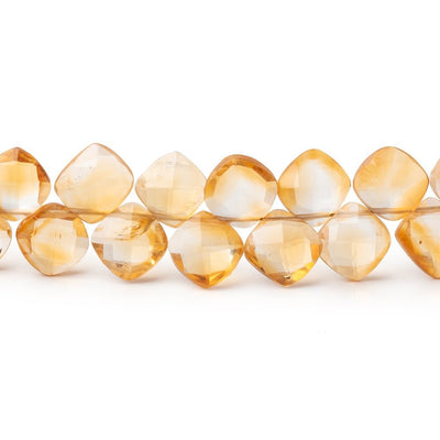 5-6mm Citrine Top Drill Faceted Pillow 7.5 inch 50 Beads (ONLINE ORDER ONLY)