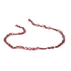 5-6mm Garnet Bevel Faceted Oval Beads 13.5 inch 53 pieces (ONLINE ORDER ONLY)