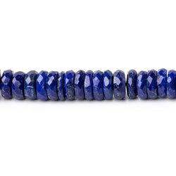 6-7mm Lapis Lazuli Faceted Heishi Beads 8 inch 98 pieces (ONLINE ORDER ONLY)