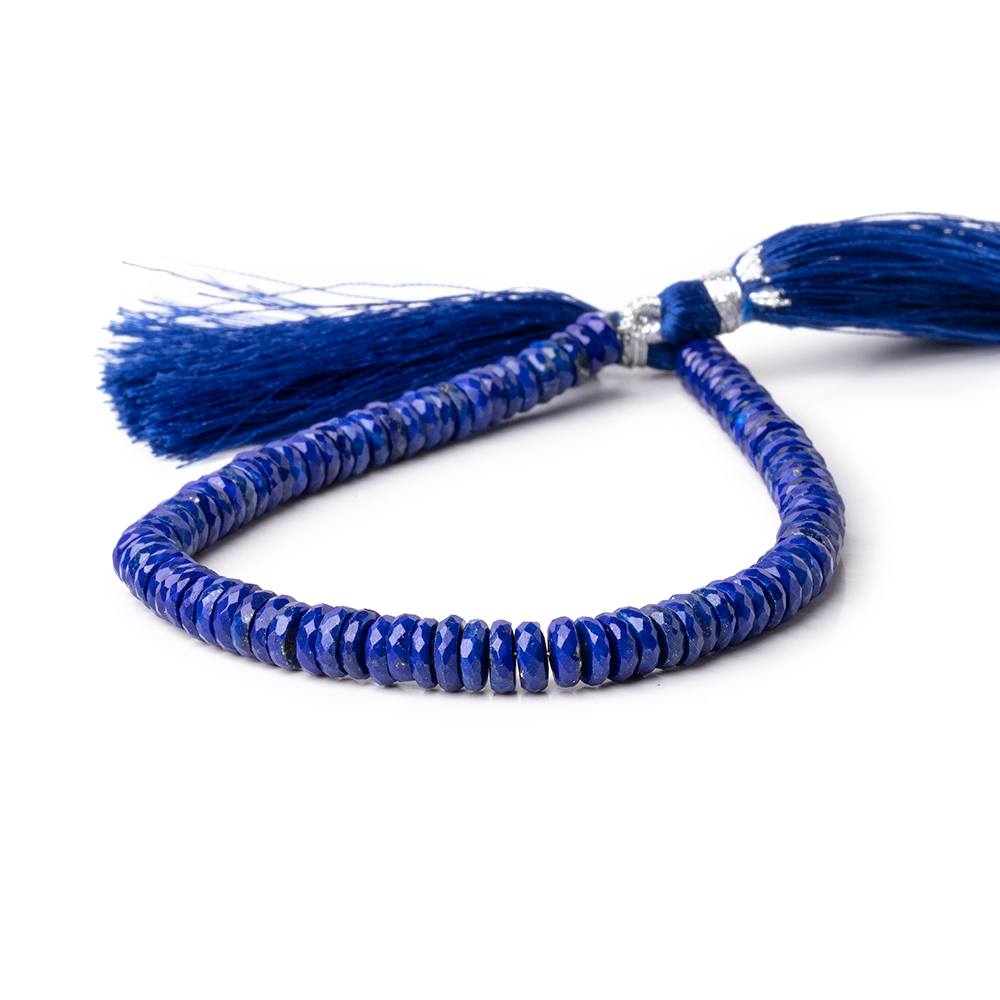 6-7mm Lapis Lazuli Faceted Heishi Beads 8 inch 98 pieces (ONLINE ORDER ONLY)