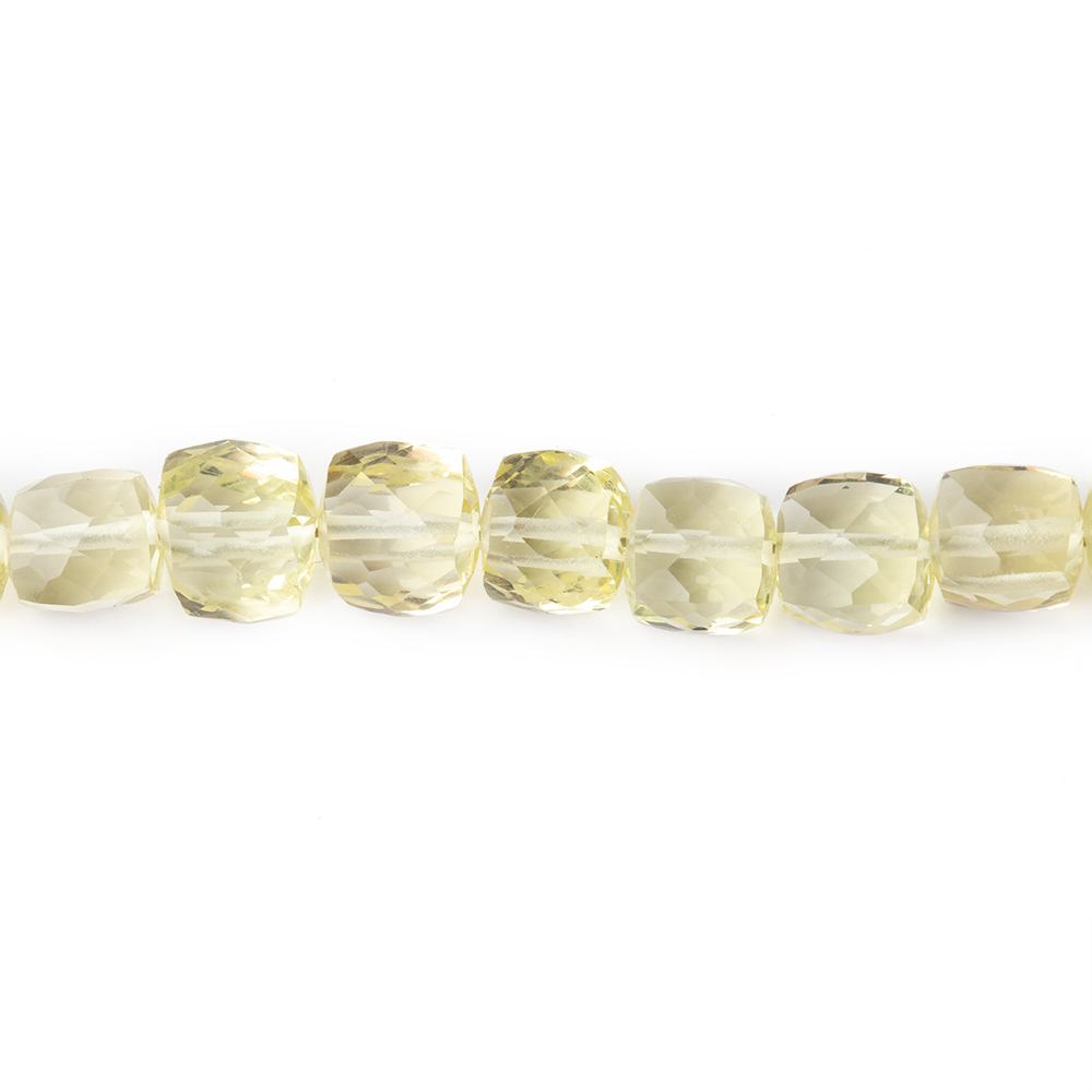5-6mm Lemon Quartz Faceted Cube Beads 8.25 inch 36 pieces (ONLINE ORDER ONLY)
