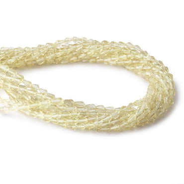 5-6mm Lemon Quartz Straight Drilled Faceted Tear Drop Beads 14 inch 60 pieces (ONLINE ORDER ONLY)