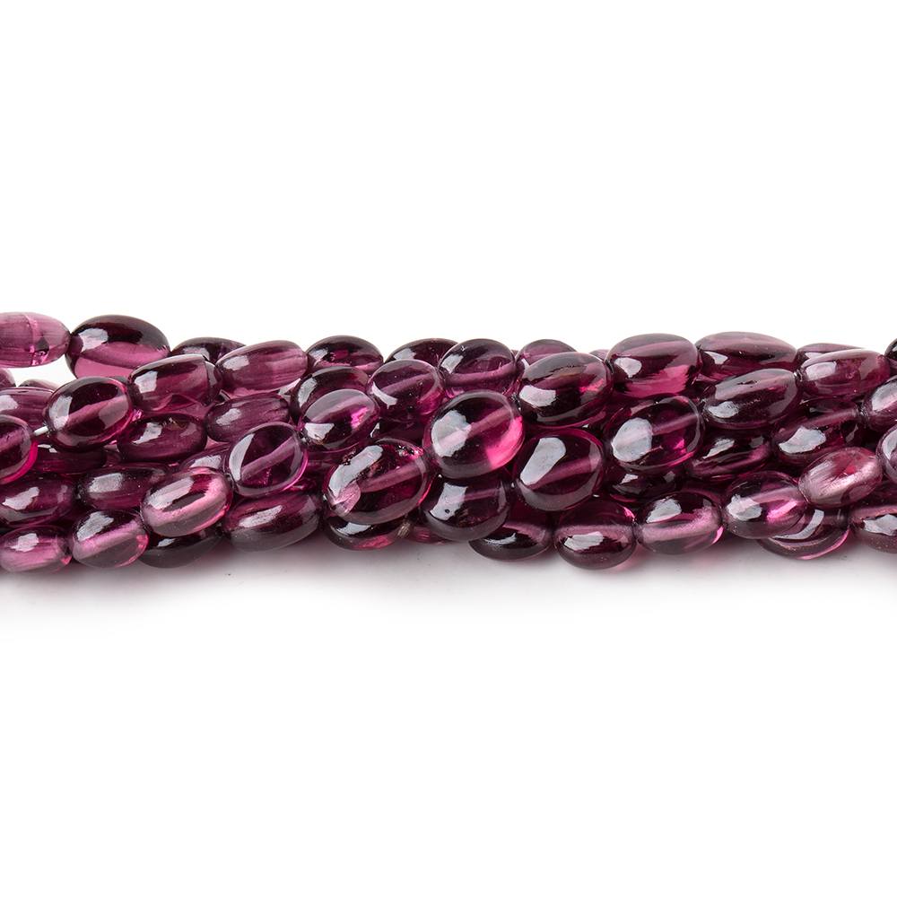 5-6mm Malaia Garnet Plain Oval Beads 16 inch 72 pieces AA (ONLINE ORDER ONLY)